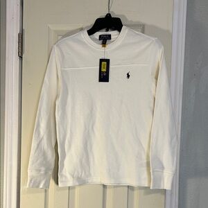 🎆End of year Sale💸 Polo Ralph Lauren Cream Long Sleeve top NWT